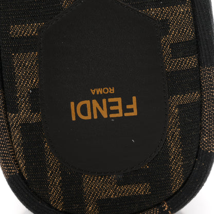 Fendi Jacquard Womens FF Sunshine Flatform Slide Sandals 39 Tabacco Black 8 of 10