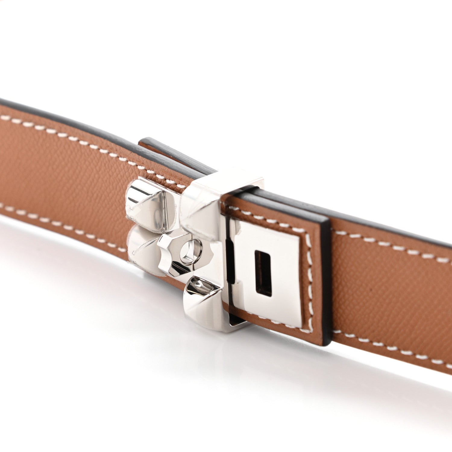 Hermes Epsom Swift 24mm Collier De Chien CDC Belt 85 Gold 6 of 6