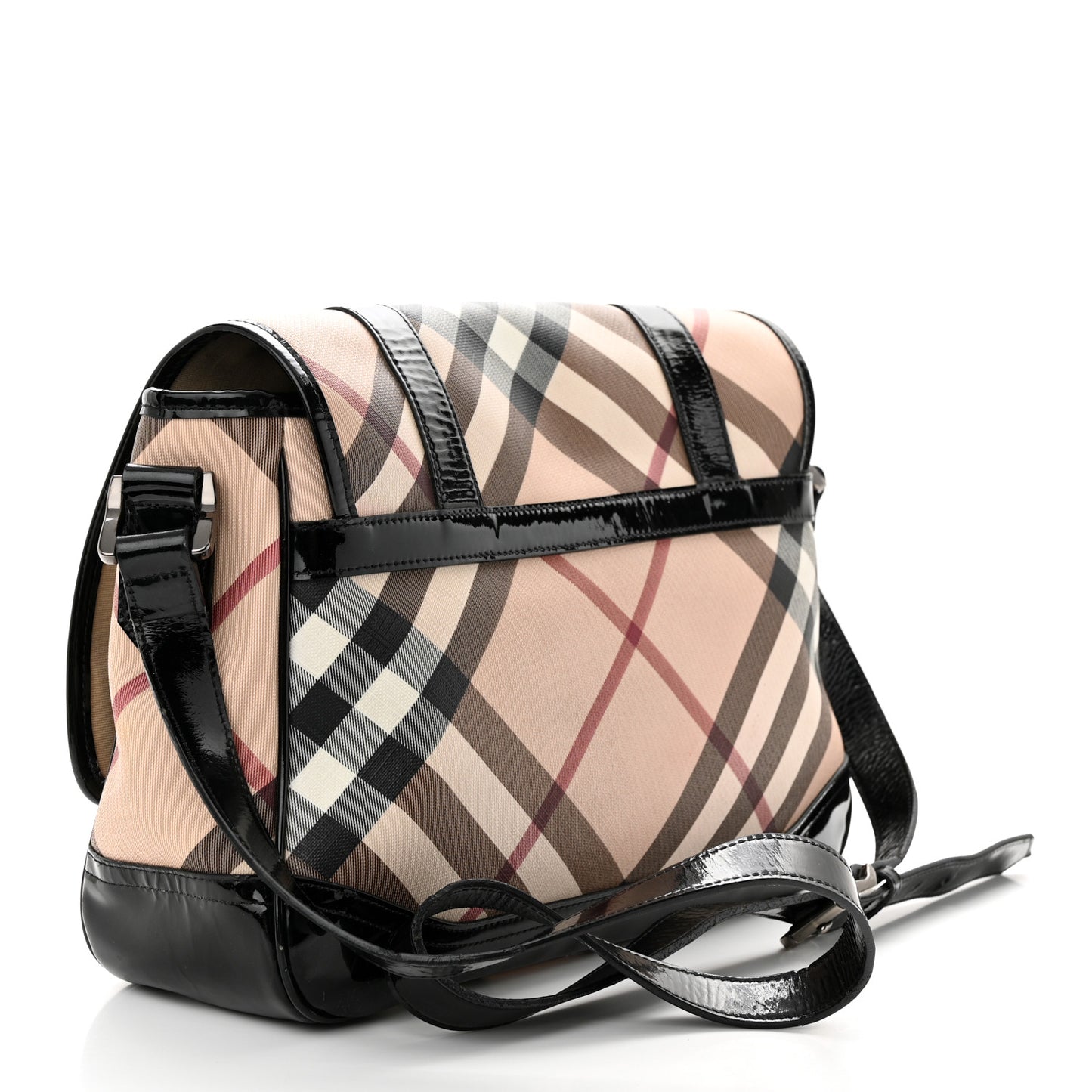 Nova Check Messenger Bag Black