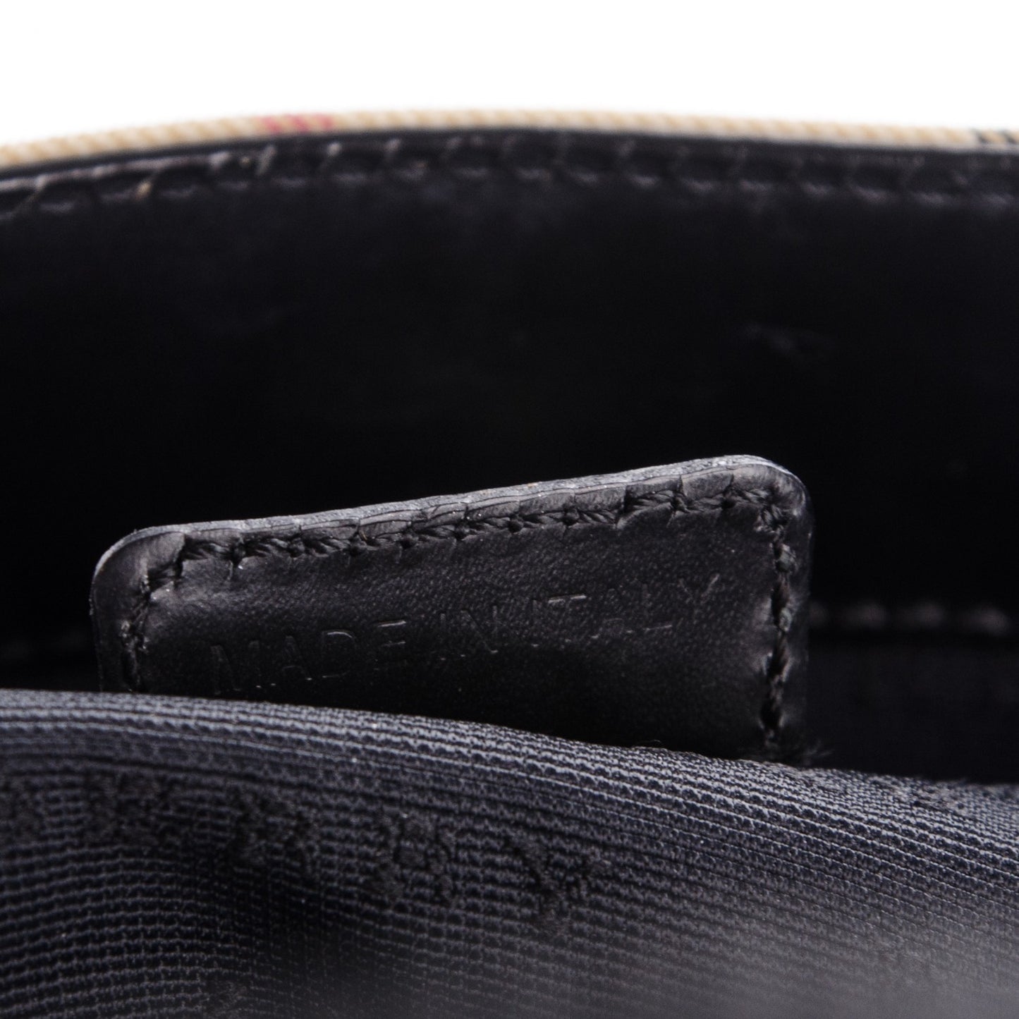 House Check Medium Tote Black