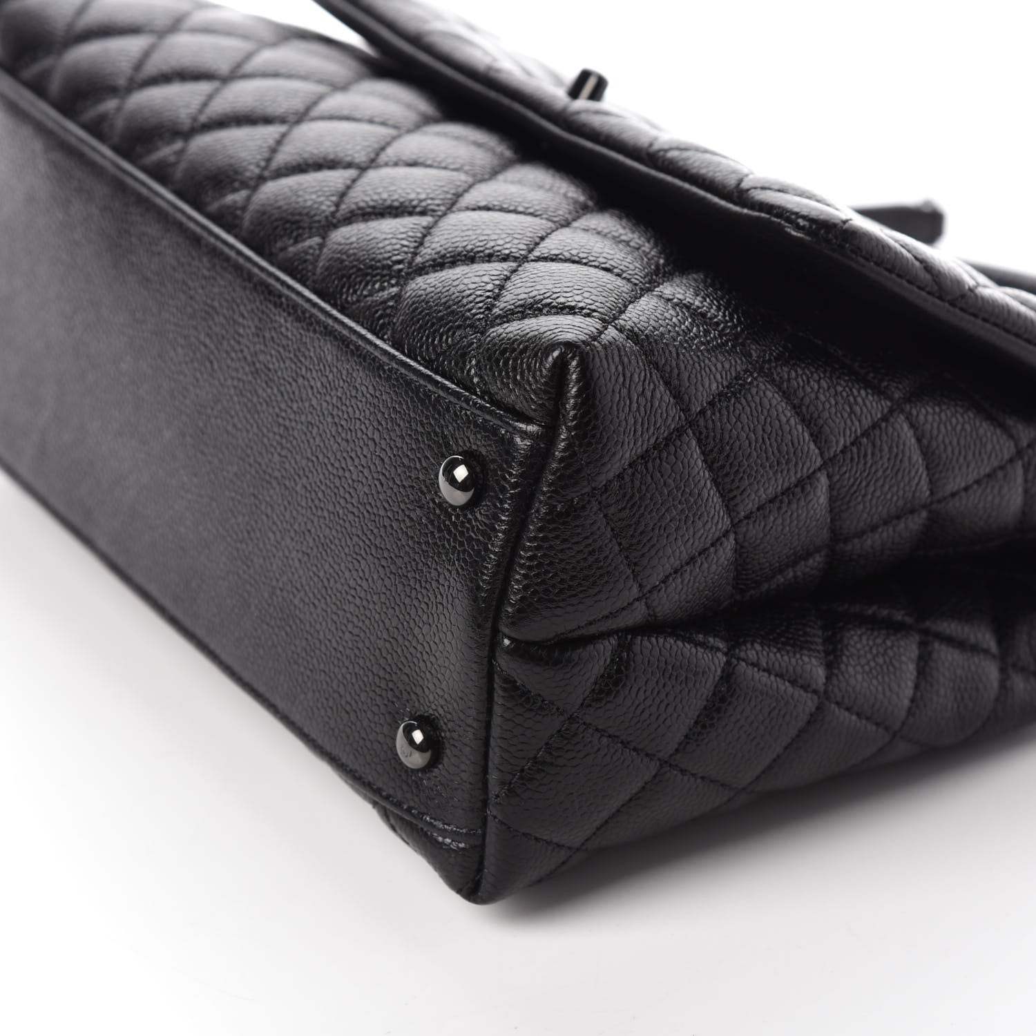 Chanel Caviar Quilted Small Coco Handle Flap So Black 11 of 11