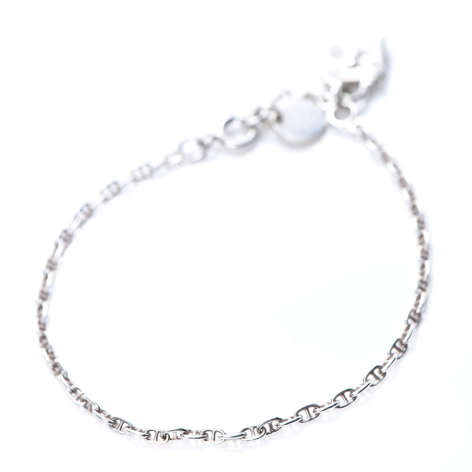 Hermes Sterling Silver Mini Birkin Amulette Bracelet ST 3 of 6
