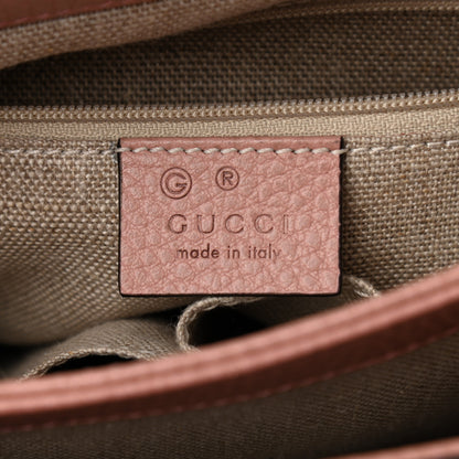 Gucci Dollar Calfskin Interlocking G Top Handle Shoulder Bag Soft Pink 6 of 16