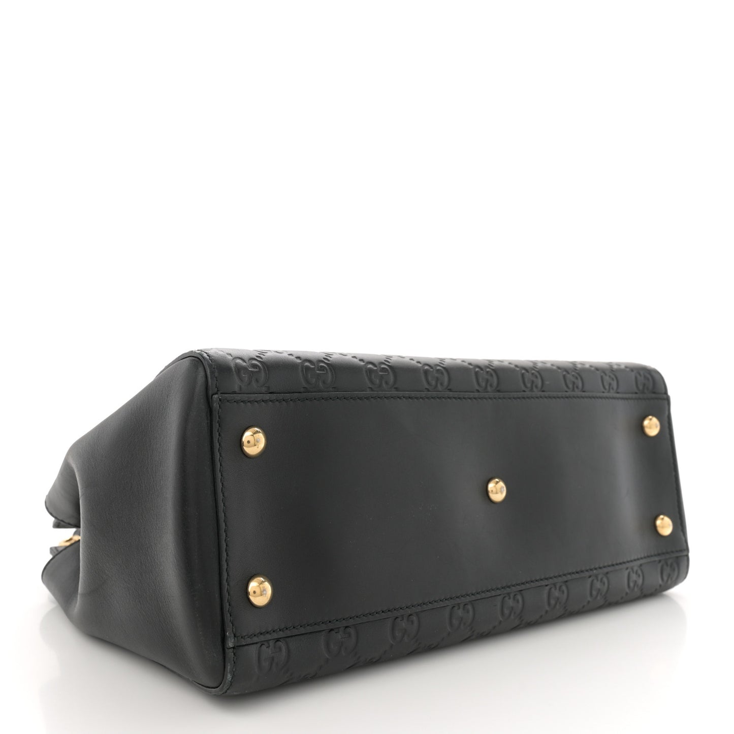 Guccissima Signature Medium Shoulder Tote Bag Black