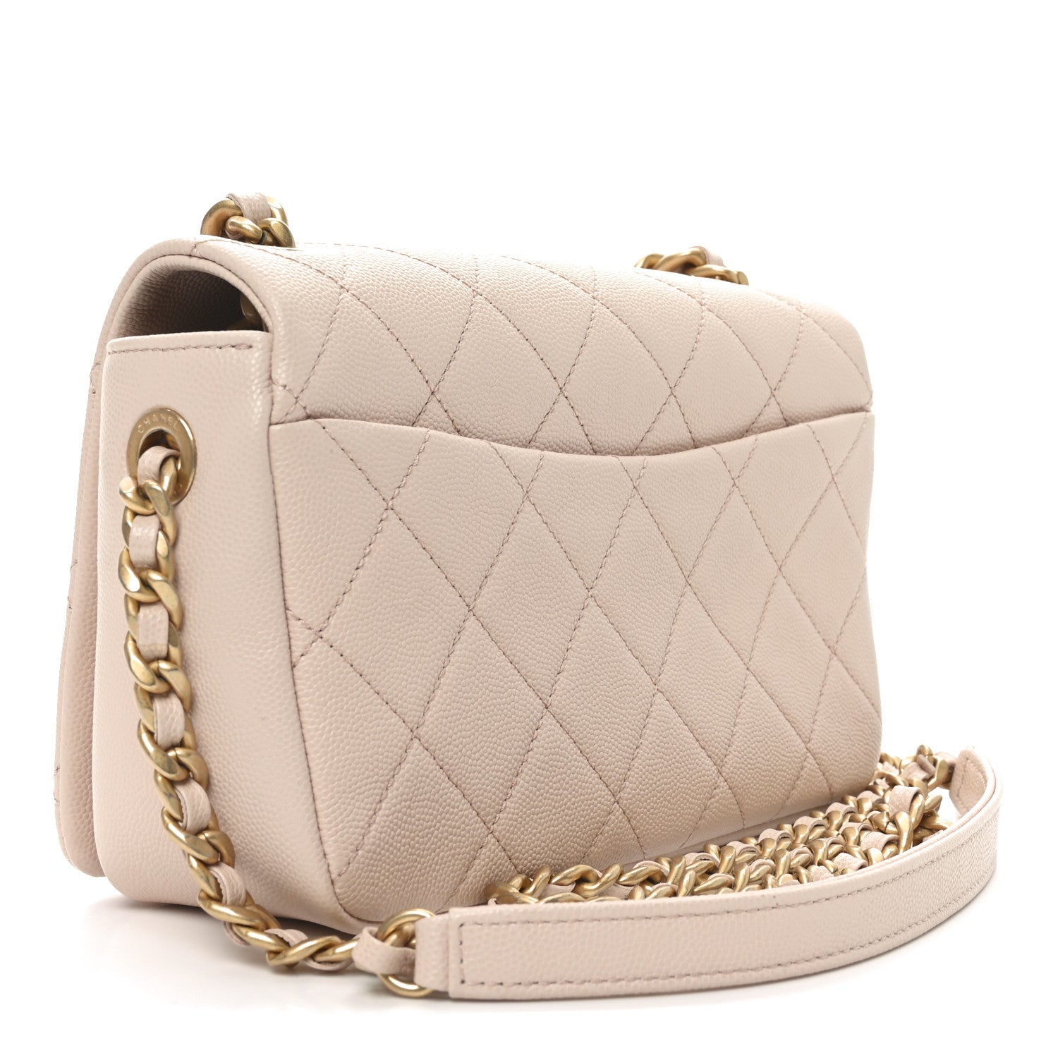 Chanel Caviar Quilted Small Fashion Therapy Flap Bag Beige 3 of 11
