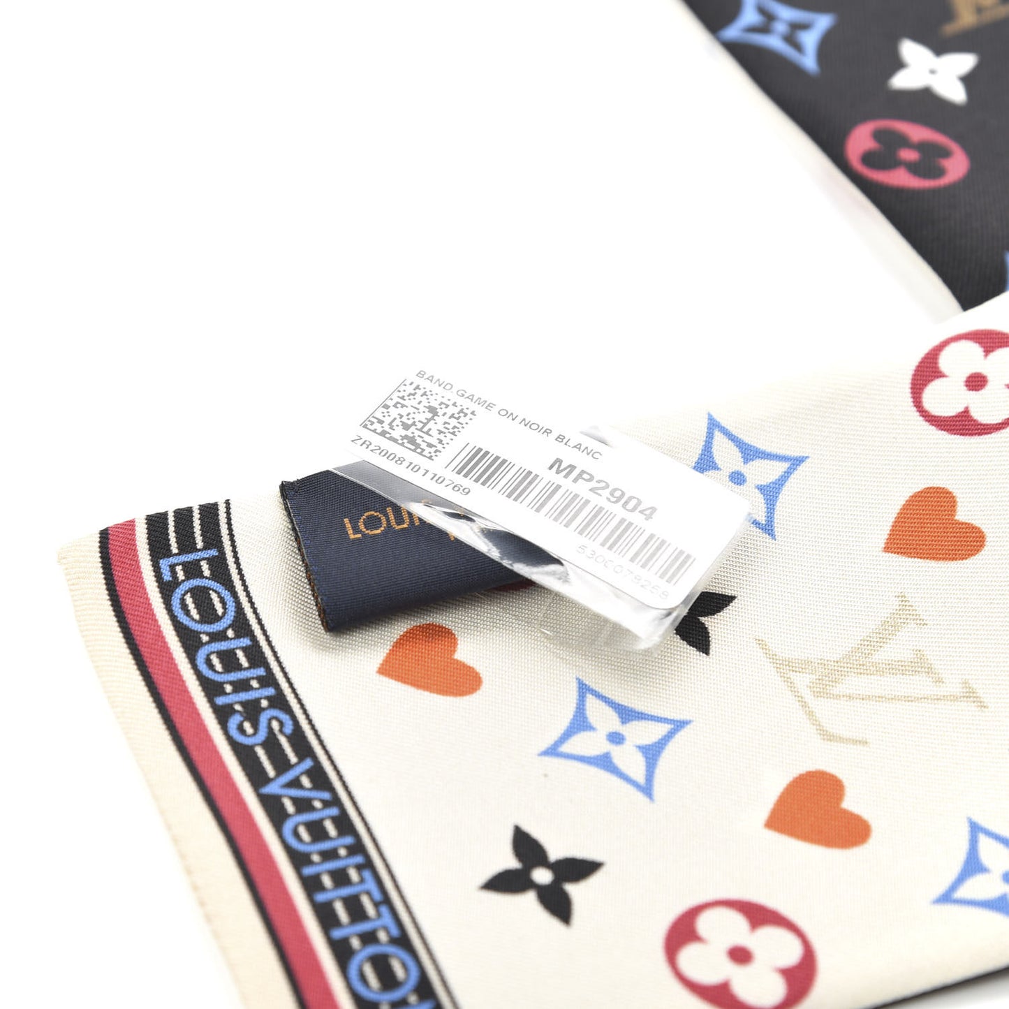 Silk Game On Bandeau Black White