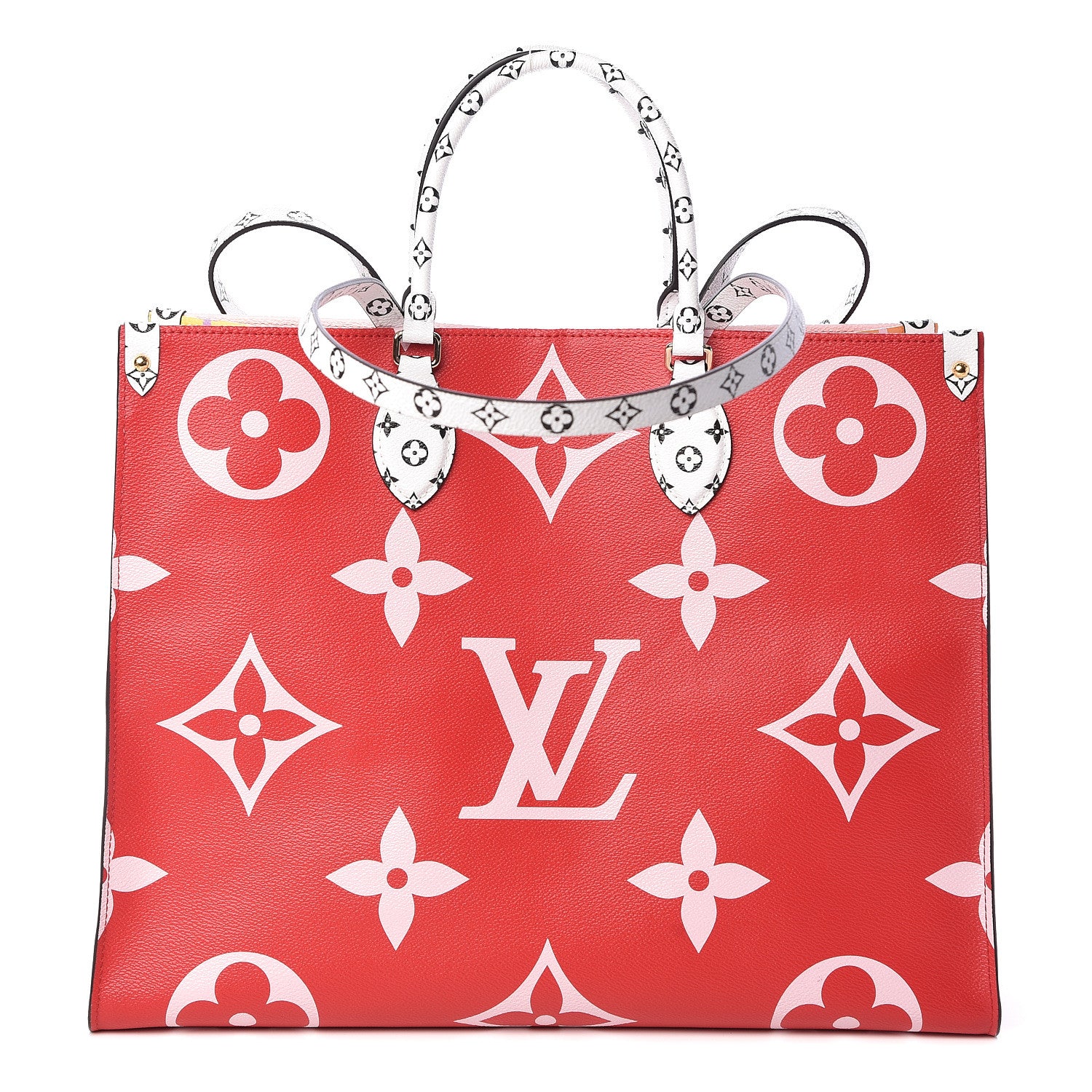 Louis Vuitton Monogram Giant Onthego GM Rouge Rose 1 of 9