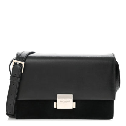 Saint Laurent Smooth Calfskin Suede Medium Bellechasse Black 1 of 11
