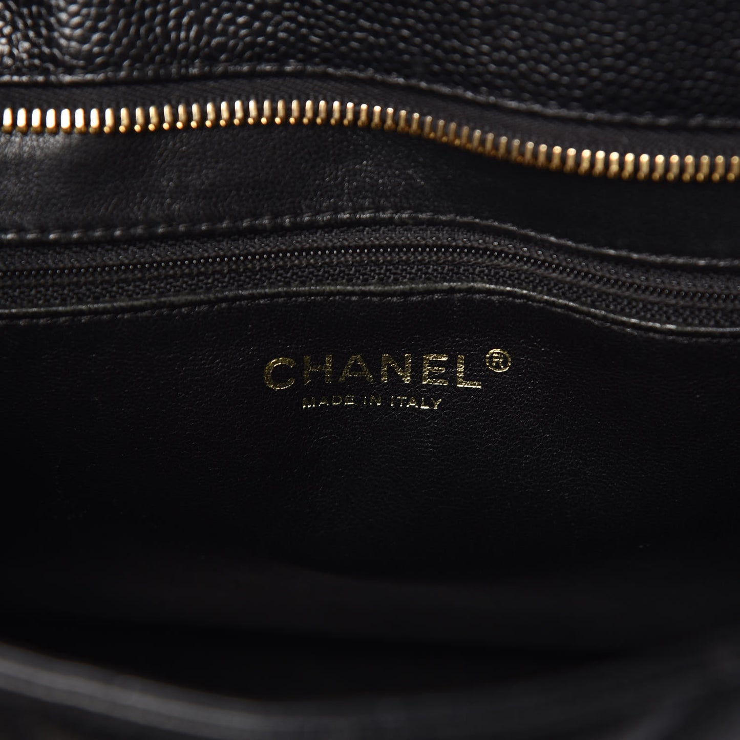 Caviar Quilted Medallion Tote Black