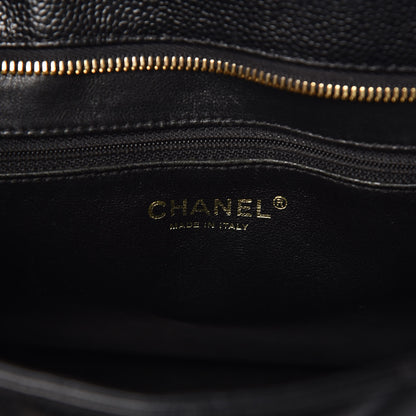 Chanel Caviar Quilted Medallion Tote Black 8 of 12