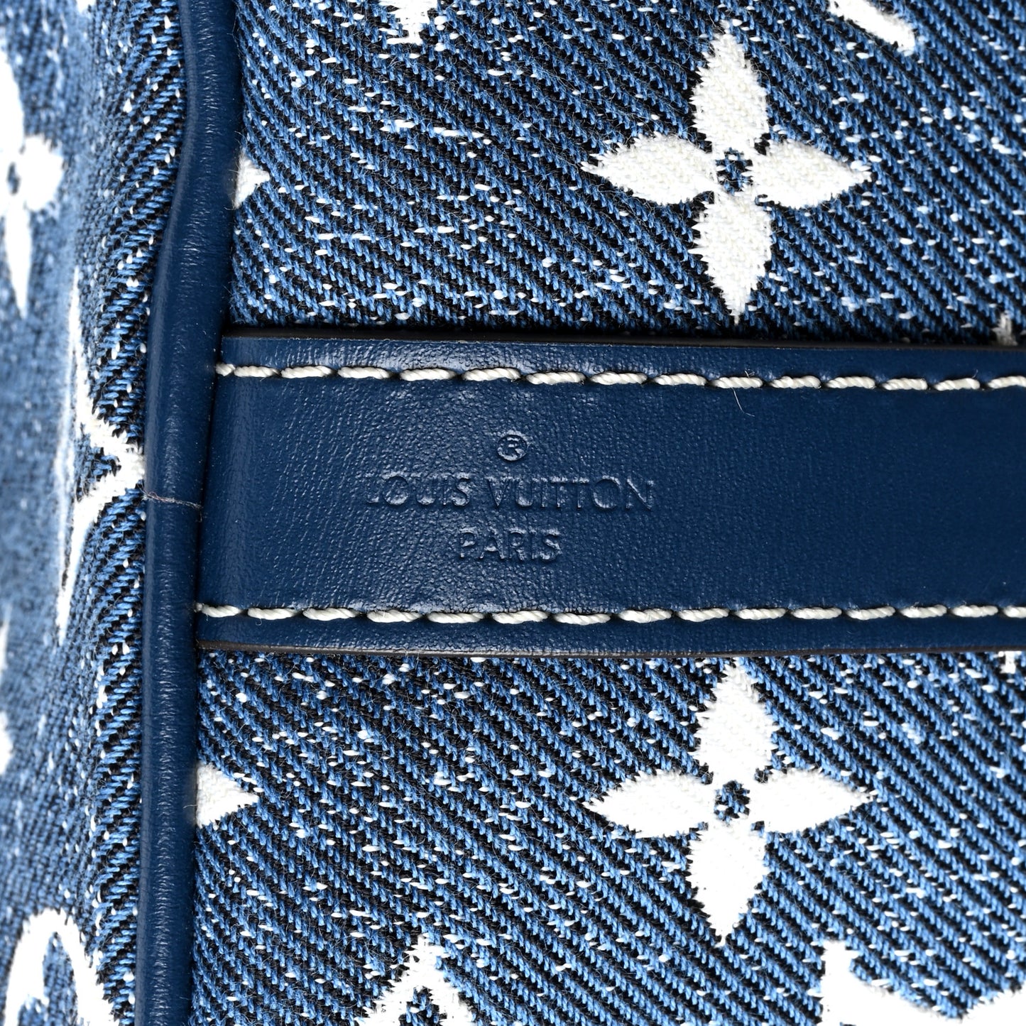 Monogram Jacquard Denim Speedy Bandouliere 25 Bleu