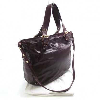 Marc Jacobs Leather Stella Dark Plum 3 of 12