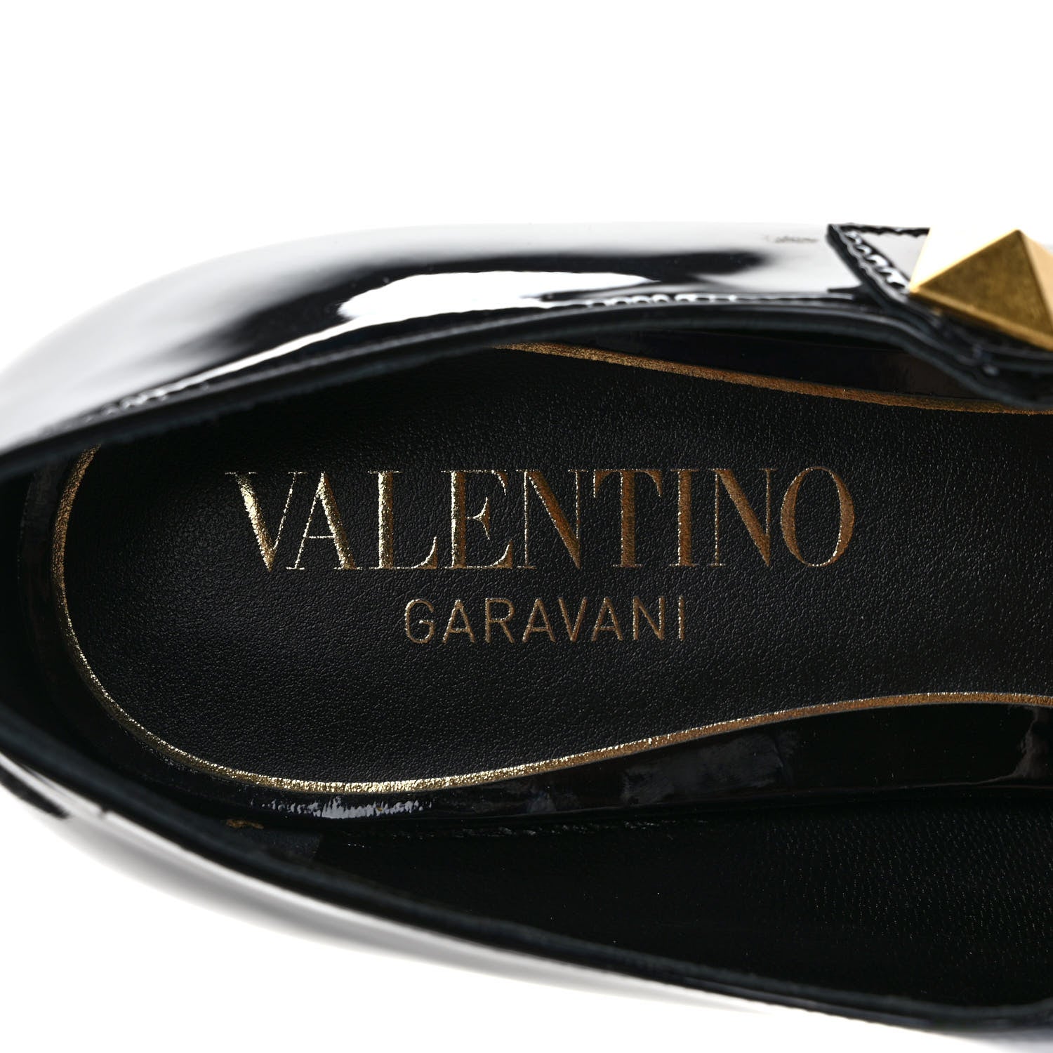 Valentino Garavani Patent Tiptoe Ballerina Flats 40.5 Black 7 of 9