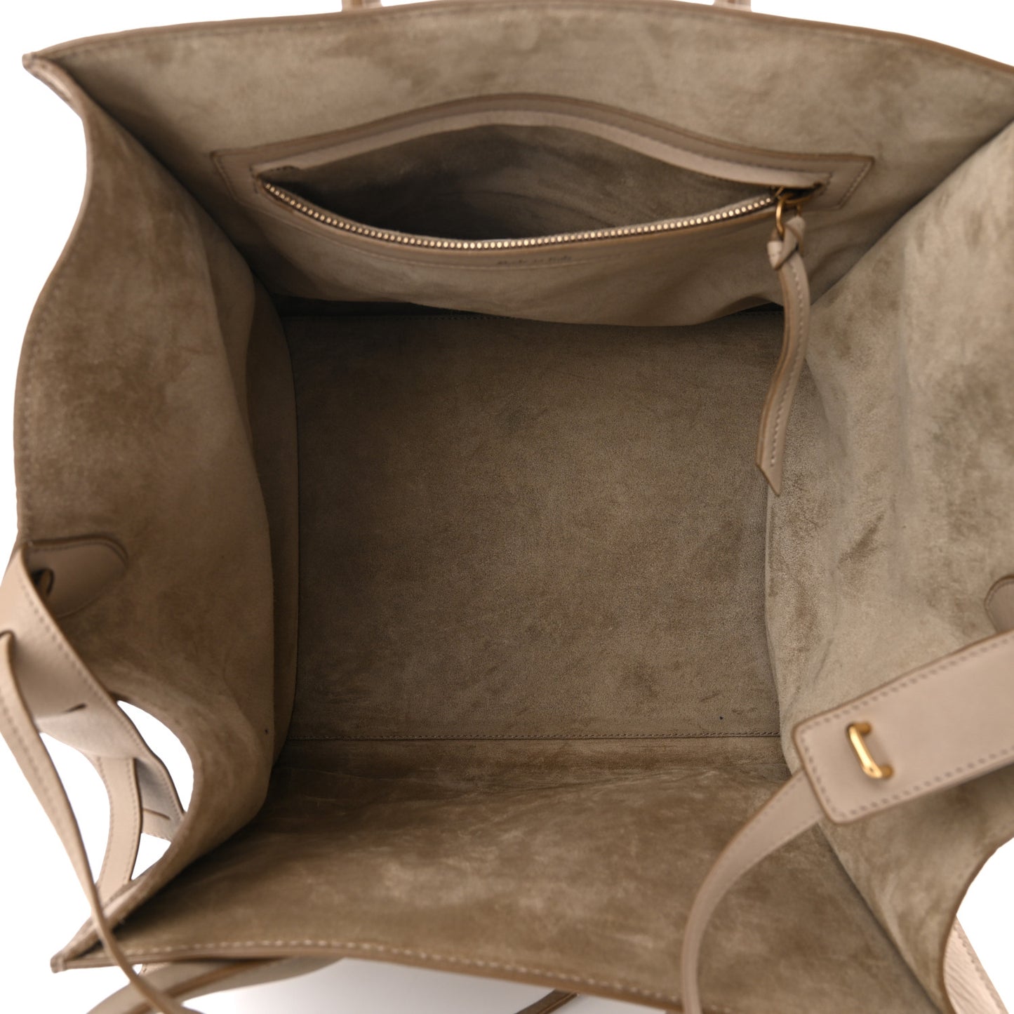 Grained Calfskin Medium Phantom Luggage Taupe