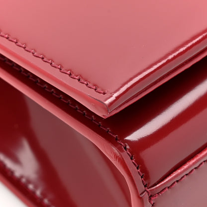 Saint Laurent Nappa Patent Calfskin Two-Toned Small Monogram Kate Satchel Off White Oxblood Red 12 of 14