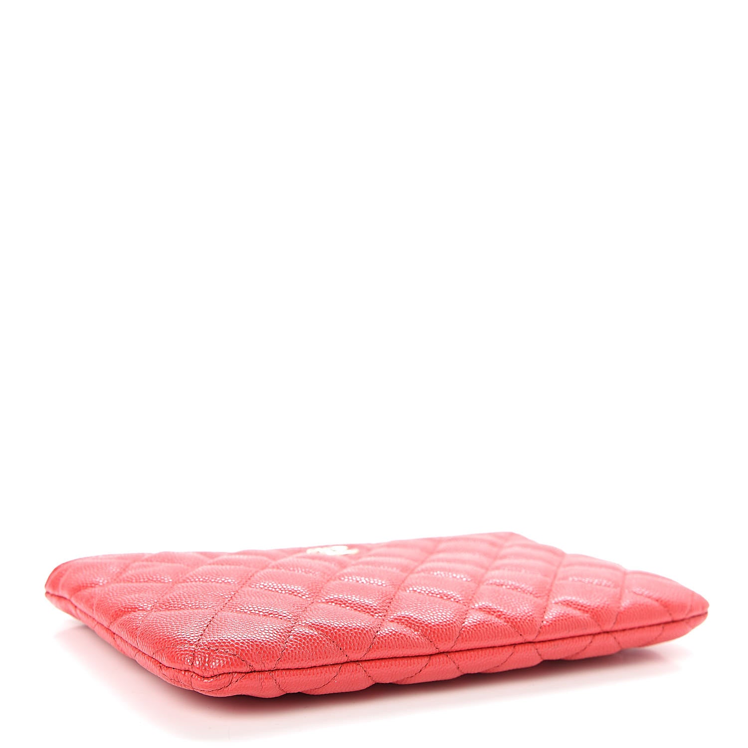 Chanel Caviar Quilted Cosmetic Case Red 4 of 8