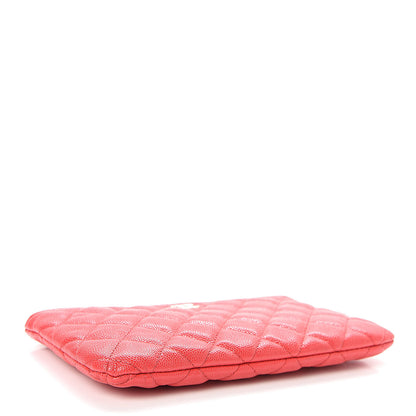 Chanel Caviar Quilted Cosmetic Case Red 4 of 8