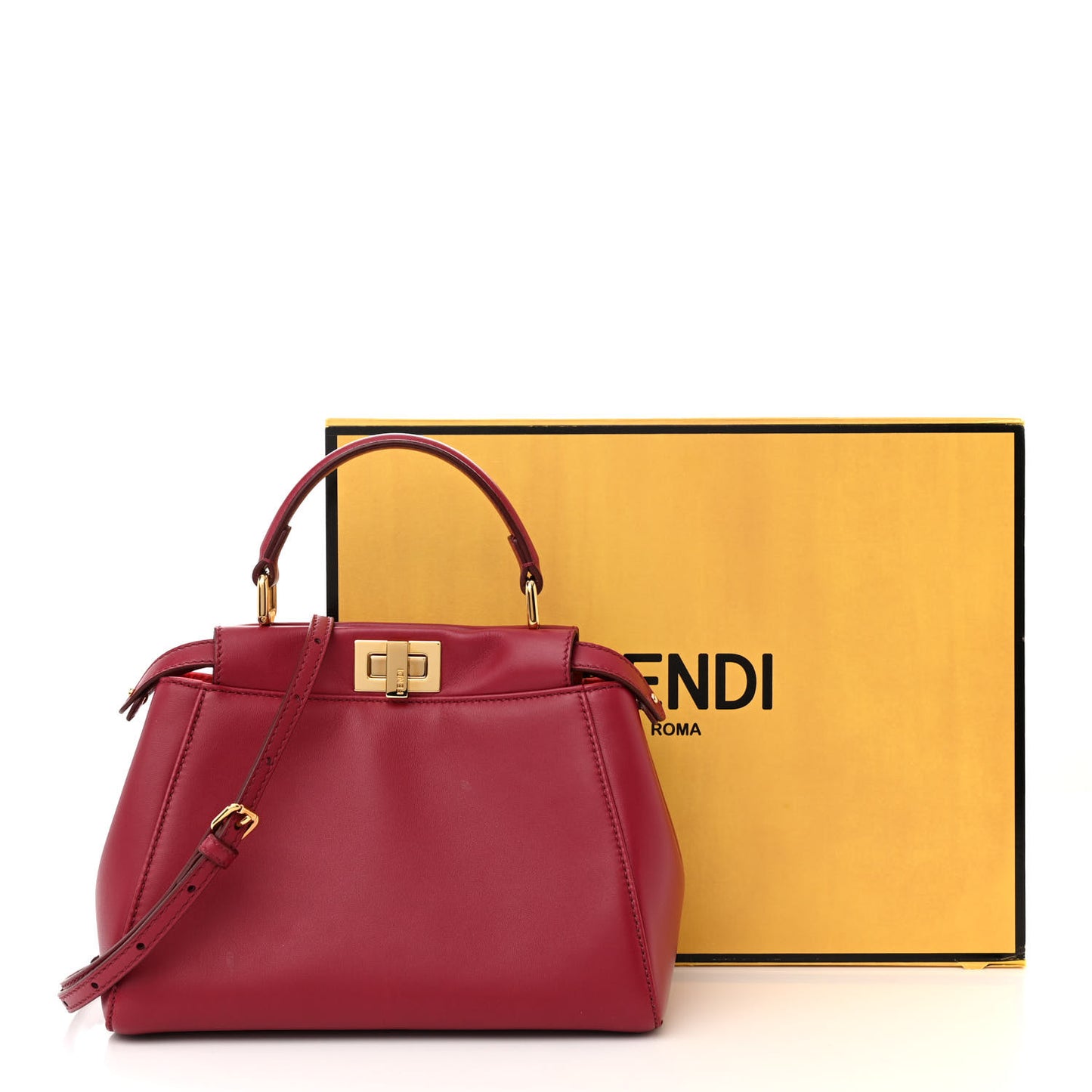Nappa Monster Eyes Mini Peekaboo Iconic Satchel Amarena Fiamma