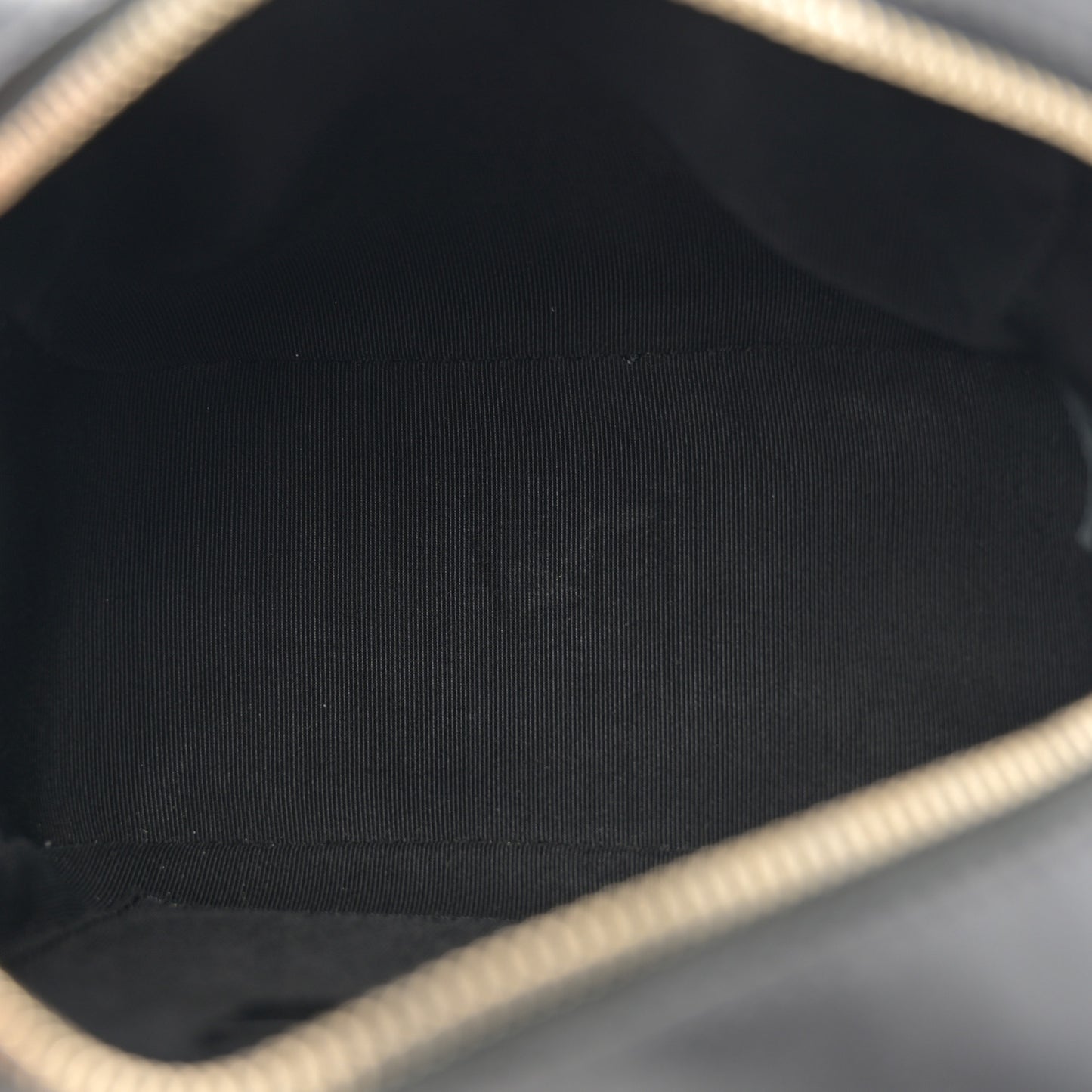 Calfskin Stitched Covered CC Camera Case Bag Black