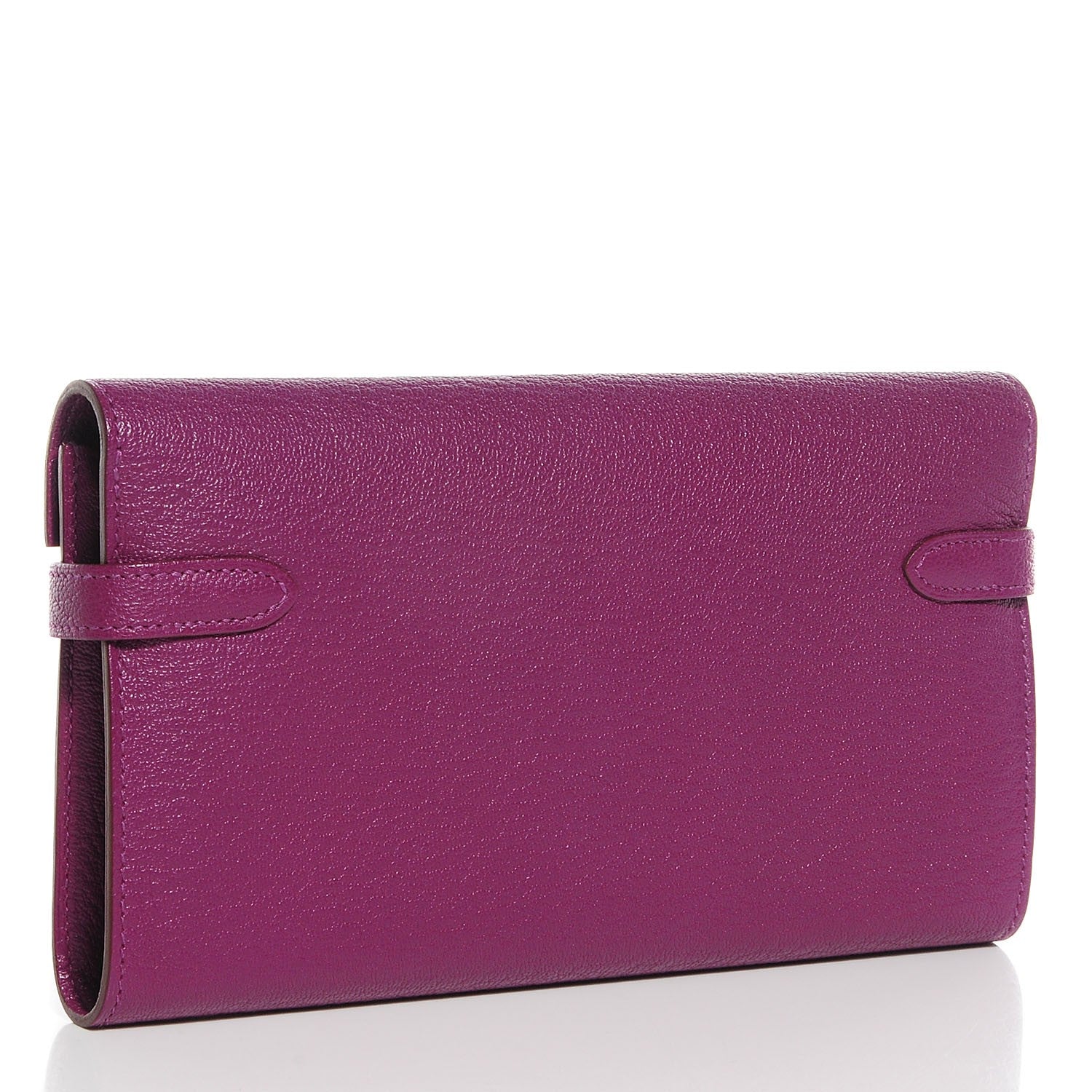Hermes Chevre Mysore Kelly Longue Wallet Anemone 3 of 11
