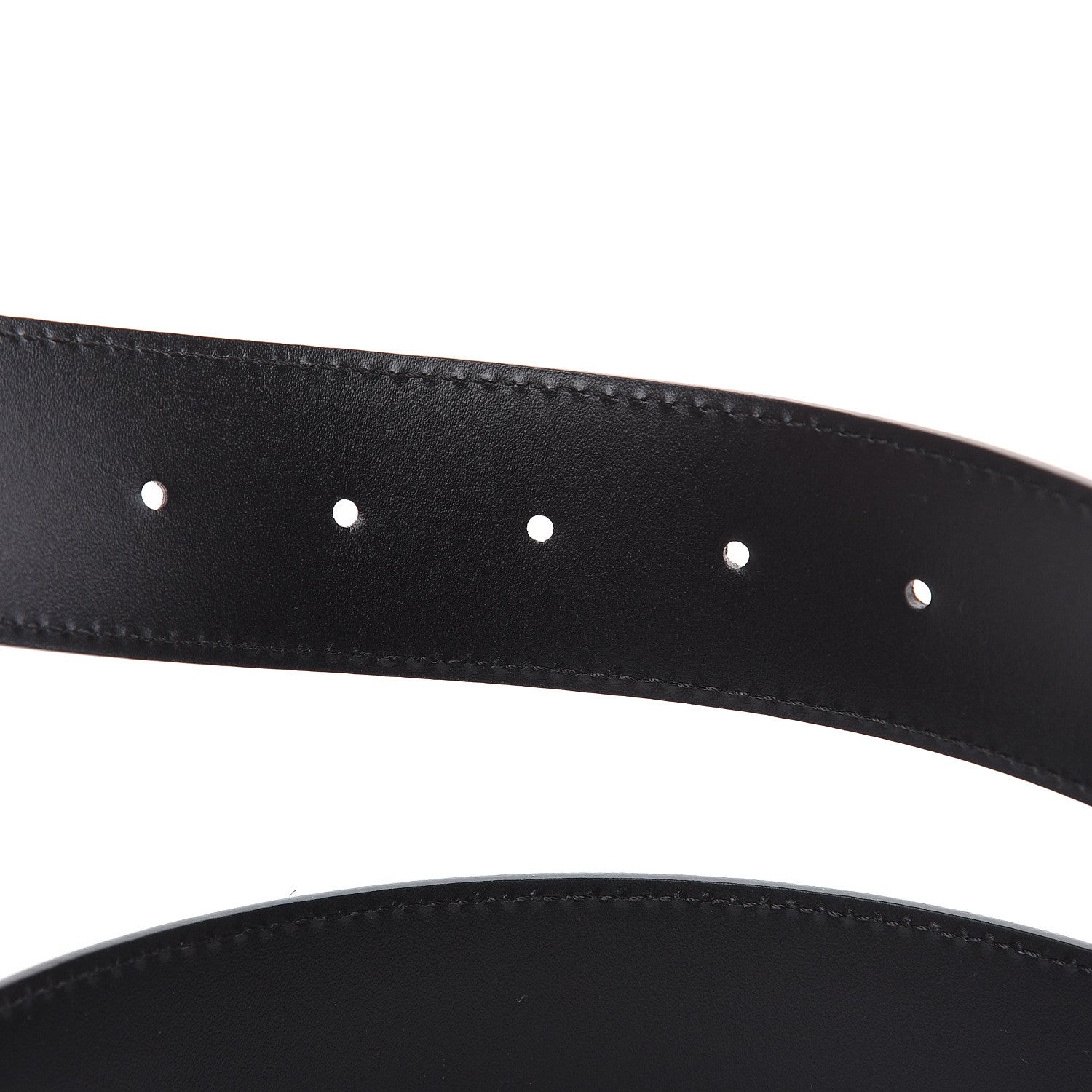 Louis Vuitton Calfskin Monogram 30mm LV Initiales Reversible Belt 80 32 Black 4 of 5