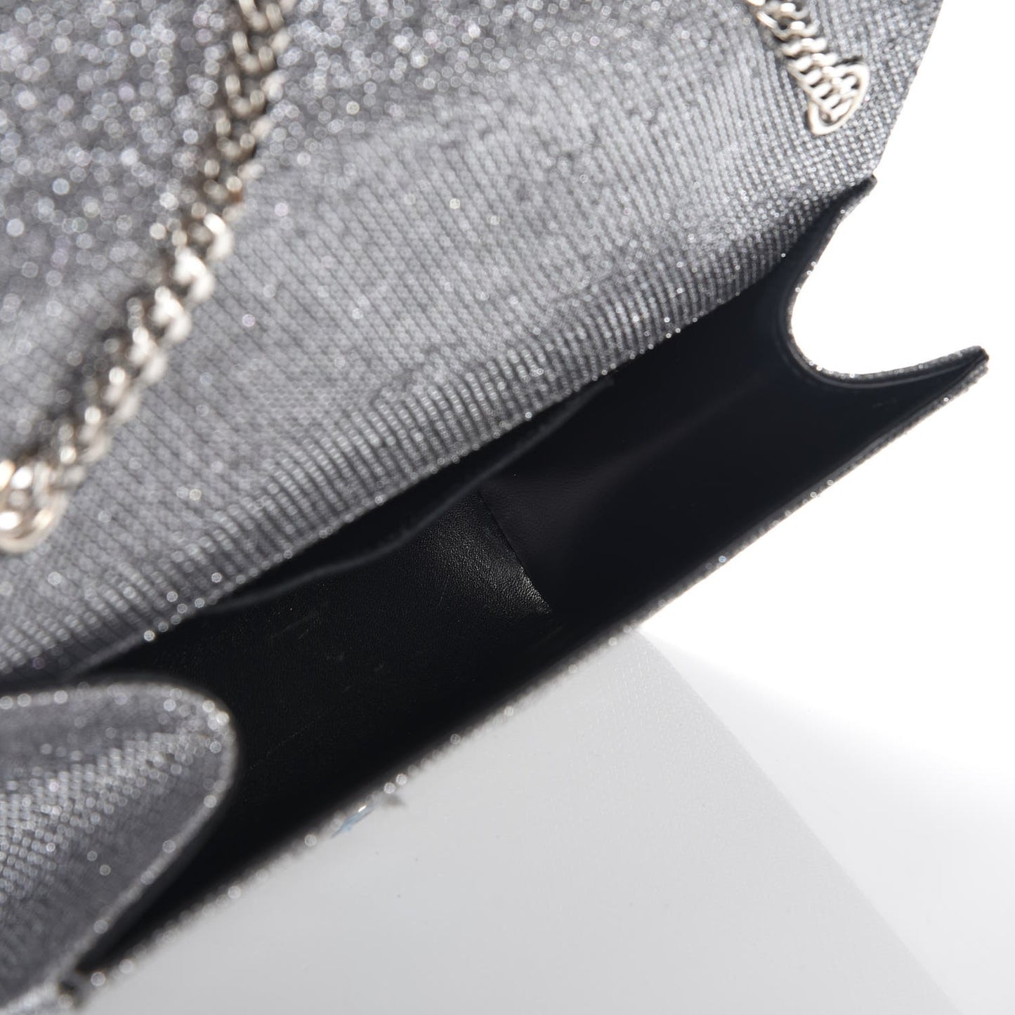 Metallic Canvas Woven Medium Classic Monogram Kate Satchel Silver