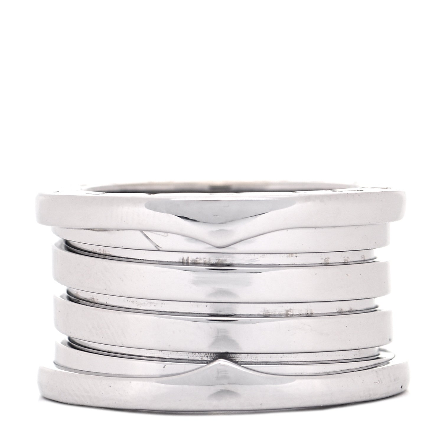 Bulgari 18K White Gold B.Zero1 Four-Band Ring 48 4.5 3 of 6