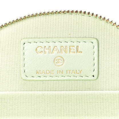 Chanel Caviar Quilted Round Handle With Care Vanity With Chain Mint 7 of 12