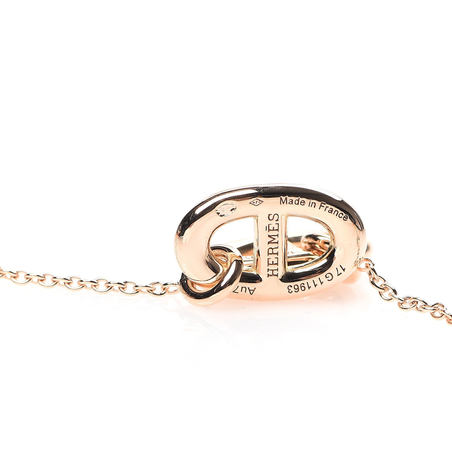 Hermes 18K Rose Gold PM Farandole Drop Earrings 4 of 5