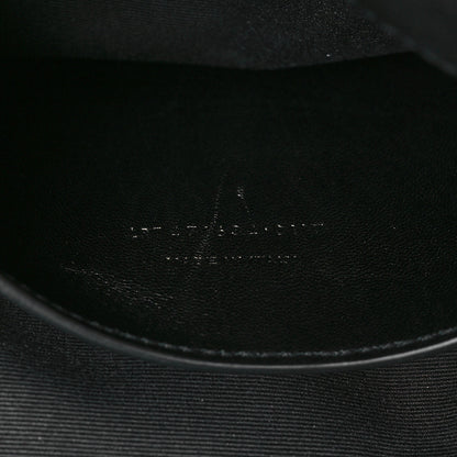 Saint Laurent Sheepskin Medium West Hollywood Monogram Fold-Over Bag Black 7 of 9