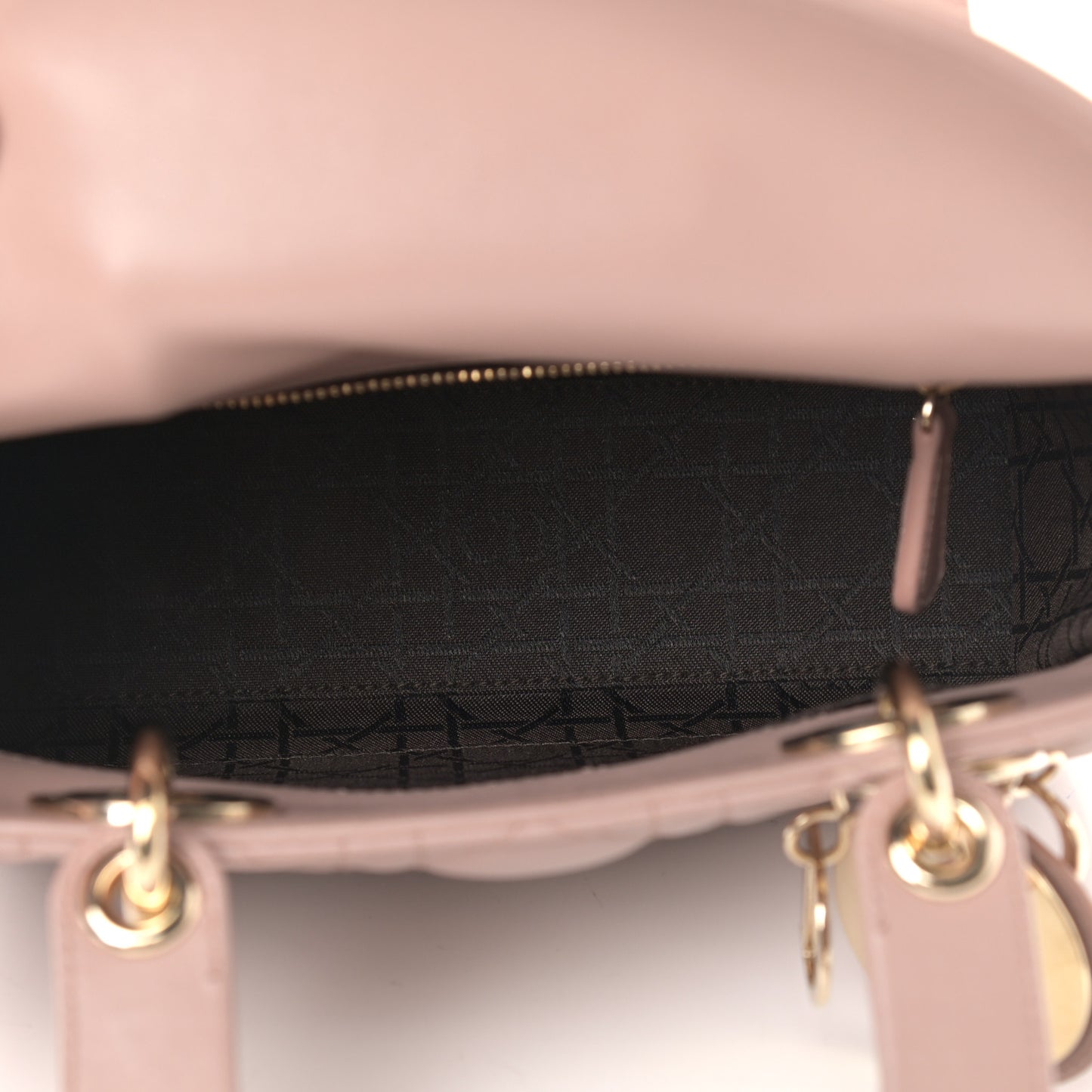 Lambskin Cannage Small Lady Dior Pink