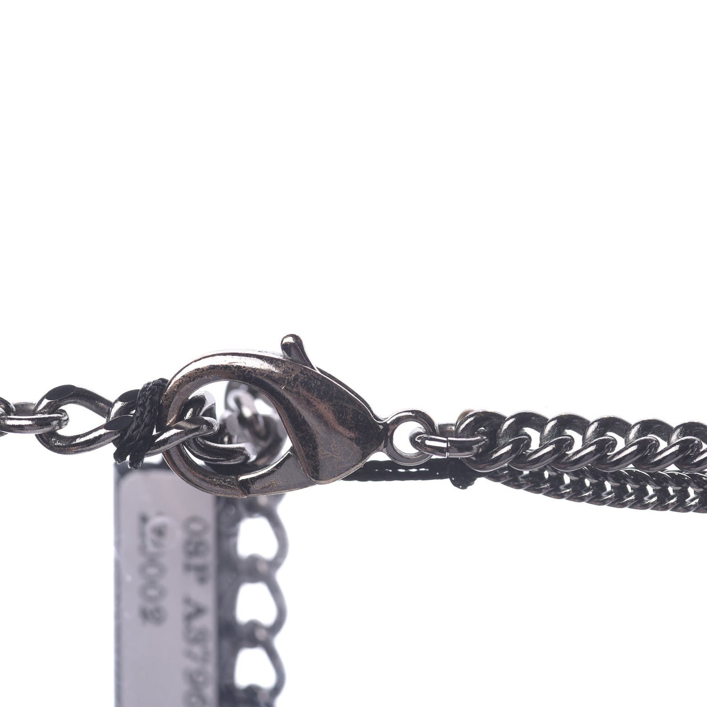 Ruthenium CC Multistrand Necklace Black