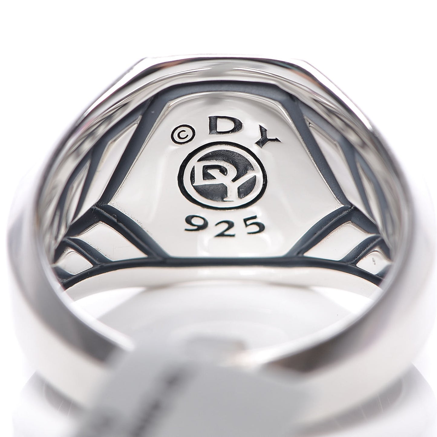 Sterling Silver 17mm Signet Ring 62 10