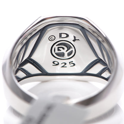 David Yurman Sterling Silver 17mm Signet Ring 62 10 4 of 4
