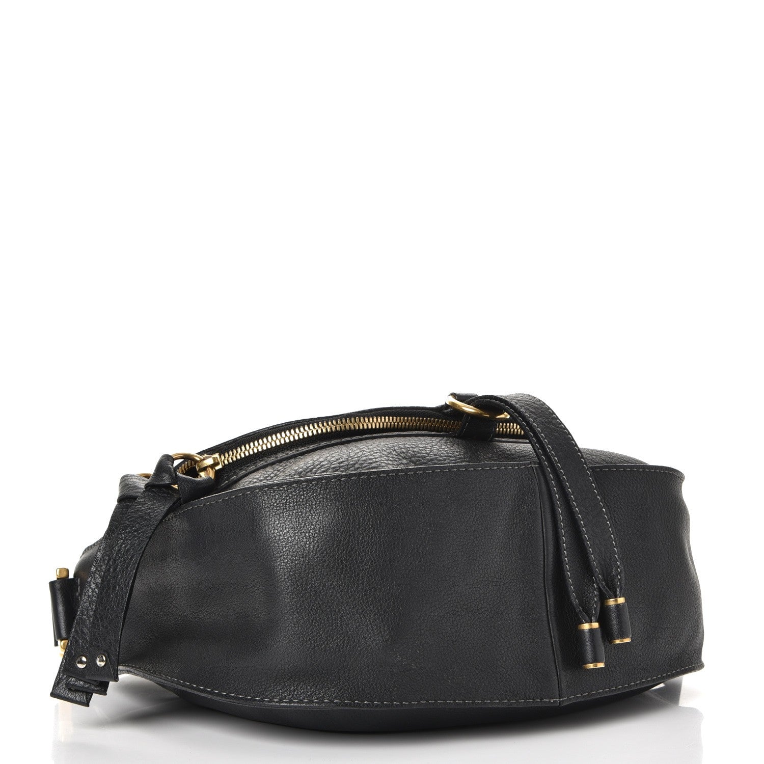 Chloe Calfskin Medium Marcie Round Crossbody Bag Black 4 of 7
