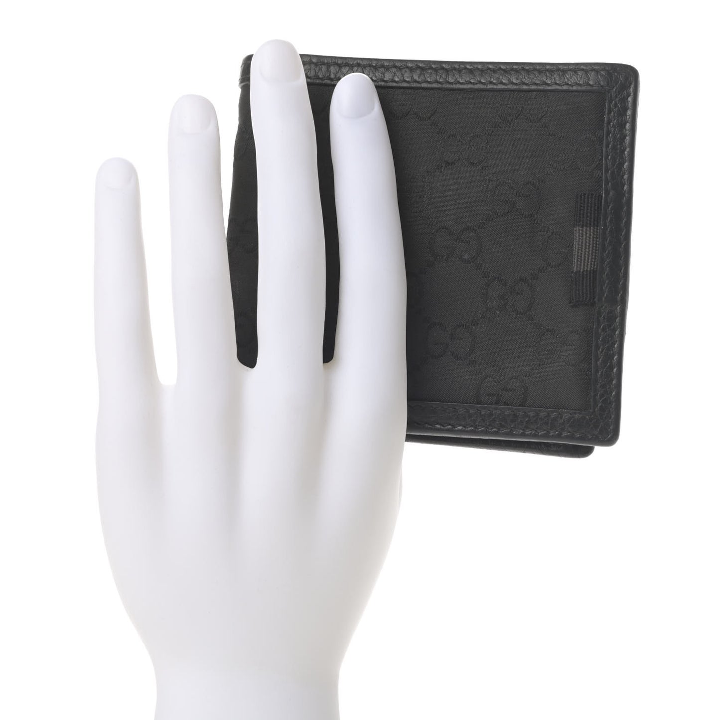 Nylon Monogram Bi-Fold Wallet Black