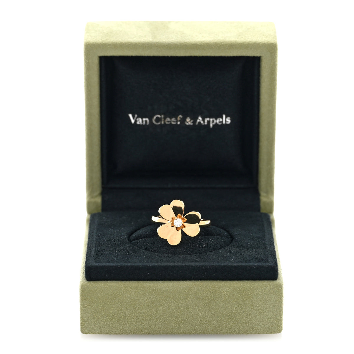 18K Yellow Gold Diamond Small Frivole Ring 52 6