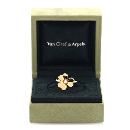 Van Cleef & Arpels 18K Yellow Gold Diamond Small Frivole Ring 52 6 5 of 5