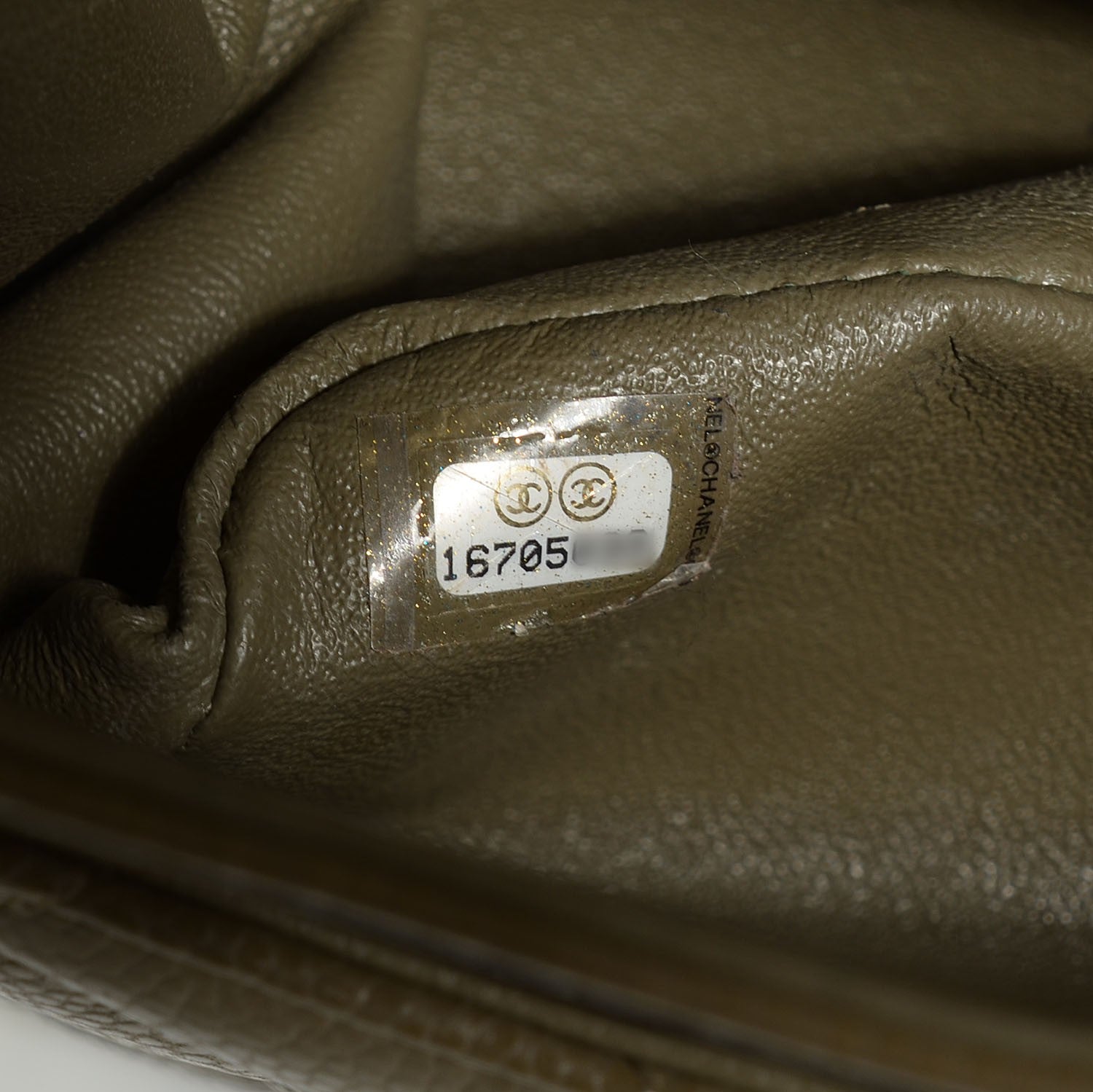 Chanel Caviar Quilted Jumbo Double Flap Green 8 of 8