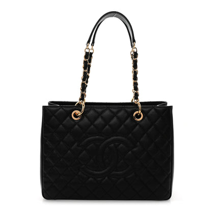 Chanel Caviar Quilted Grand Shopping Tote GST Black 1 of 10