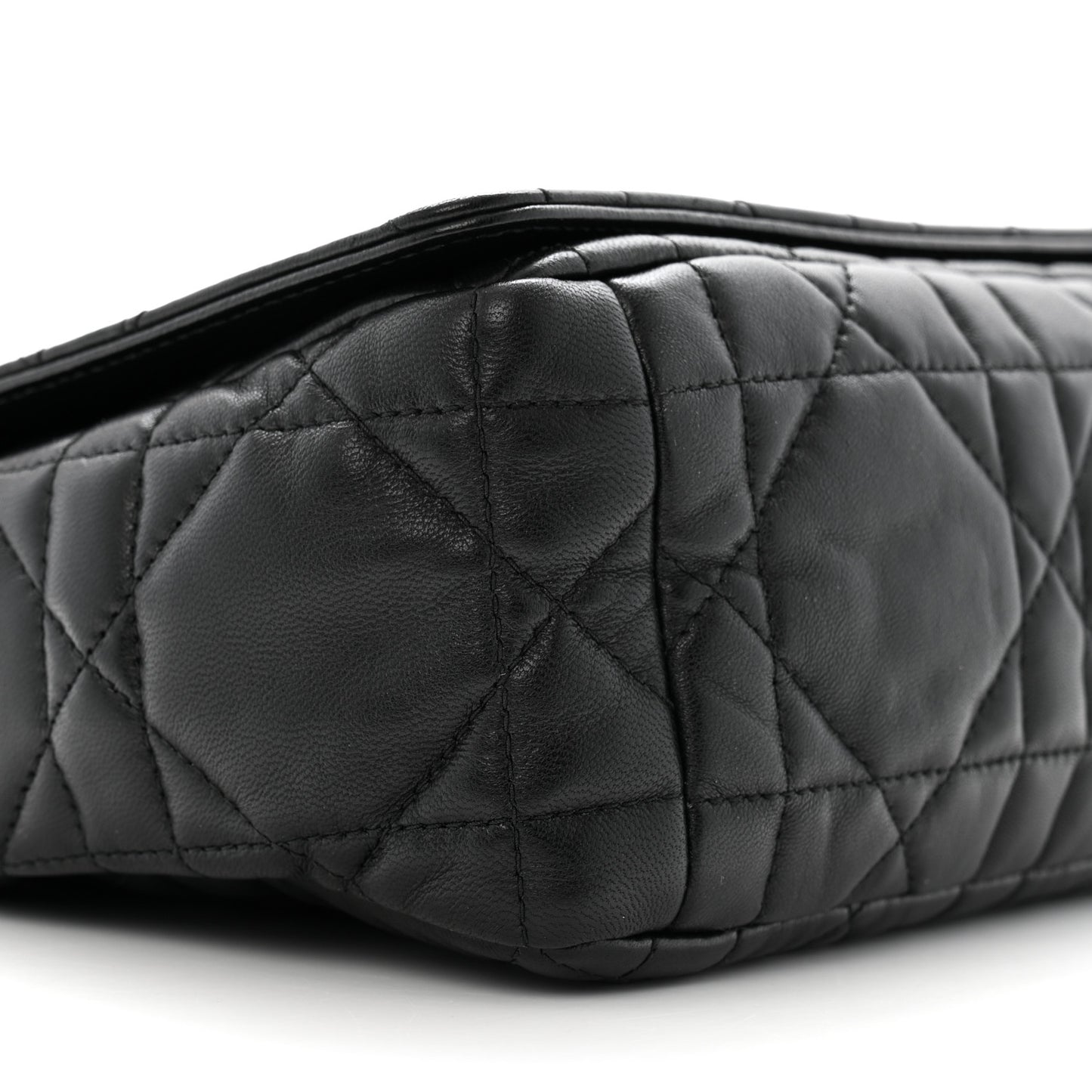 Calfskin Macrocannage Medium Caro Bag Black