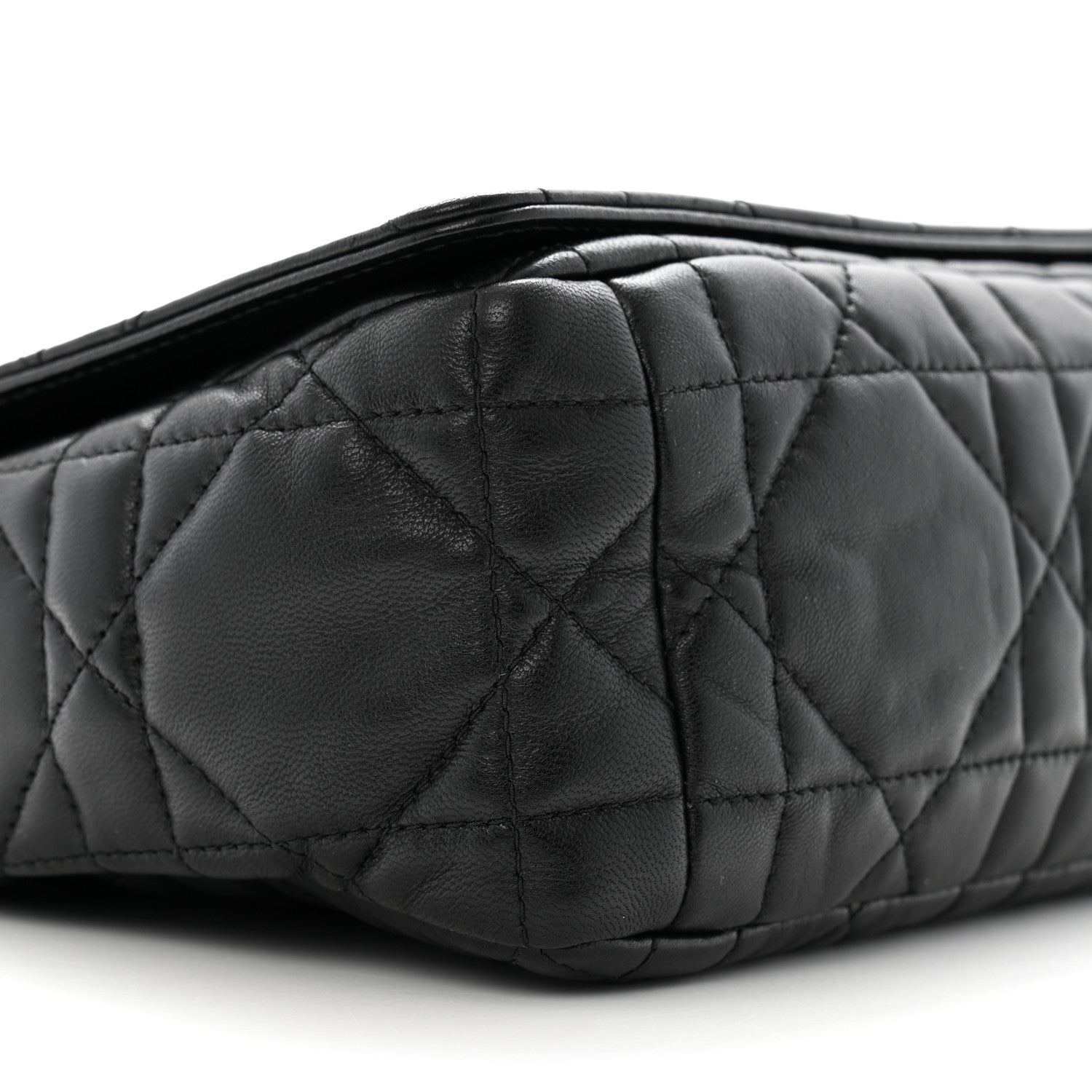 Christian Dior Calfskin Macrocannage Medium Caro Bag Black 9 of 11