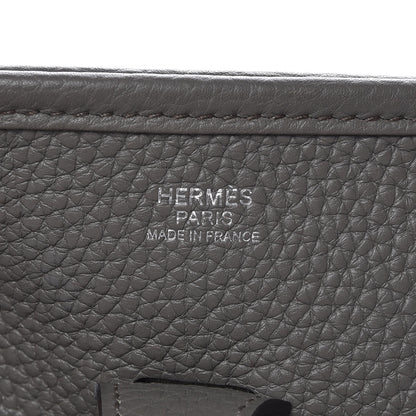 Hermes Taurillon Clemence Evelyne III PM Etain 6 of 8