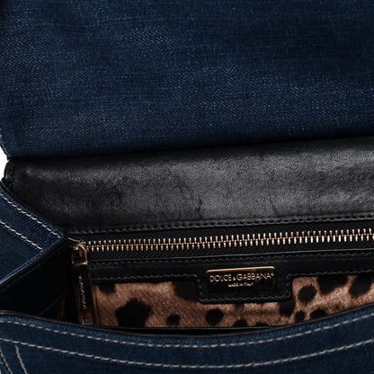 Dolce & Gabbana Denim Miss Sicily Satchel Blue Jeans 6 of 10