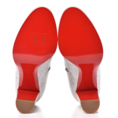 Christian Louboutin Kid Lame Washed Adox 85 Ankle Boots 36.5 Roche Grezzo Saponat 6 of 14