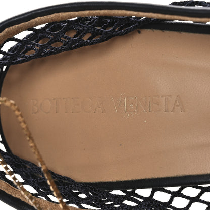 Bottega Veneta Mesh Calfskin Chain Stretch Pumps 40 Black 9 of 11