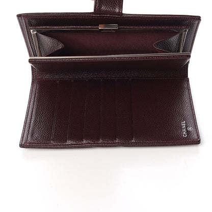 Chanel Caviar Timeless CC French Wallet Dark Bordeaux 5 of 11