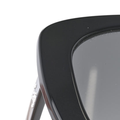 Chanel Acetate Strass Square Sunglasses 5422-B Black White 8 of 9