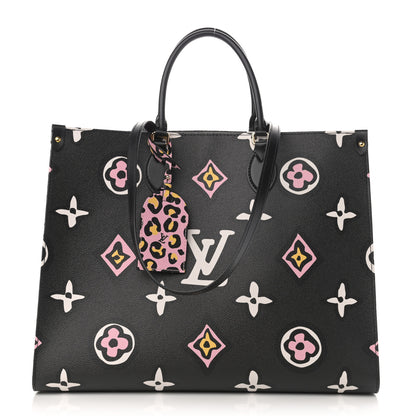 Louis Vuitton Monogram Giant Wild At Heart Onthego GM Black 1 of 10
