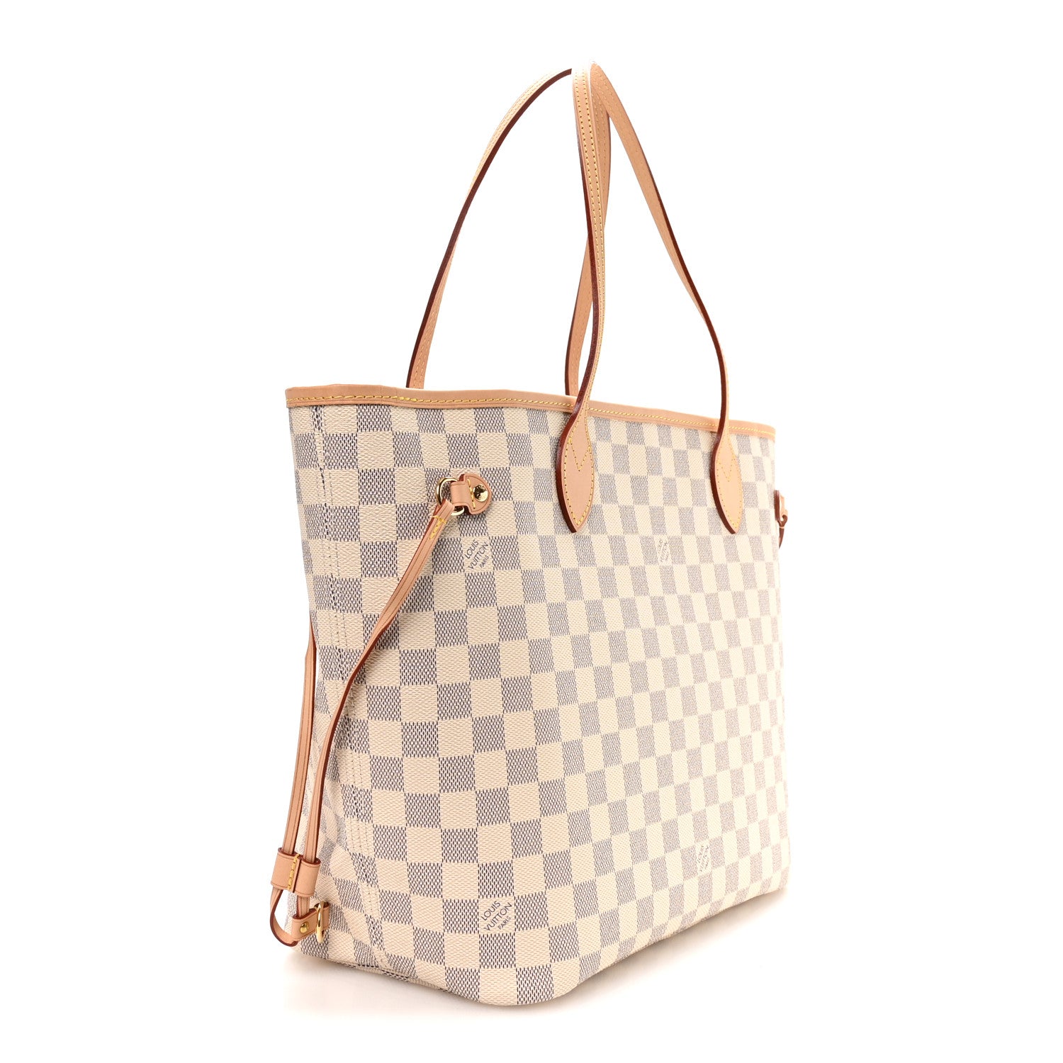 Louis Vuitton Damier Azur Neo Neverfull MM Rose Ballerine 4 of 10